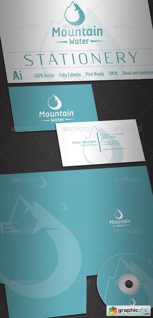 Mountain Water Stationery 2589419
