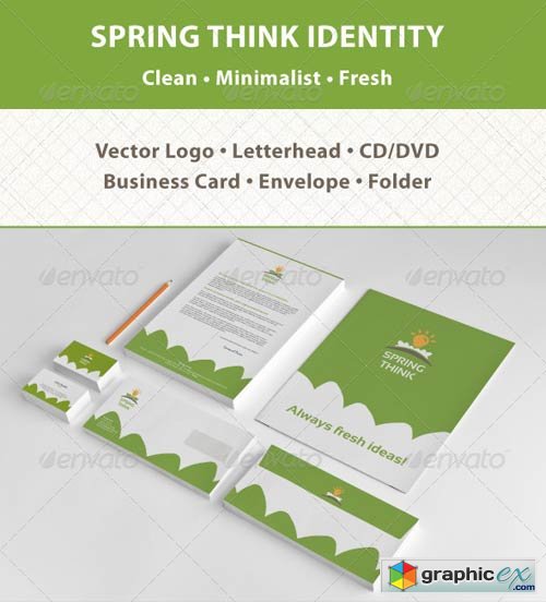 Spring Think Fresh Business Corporate Identity 2589638