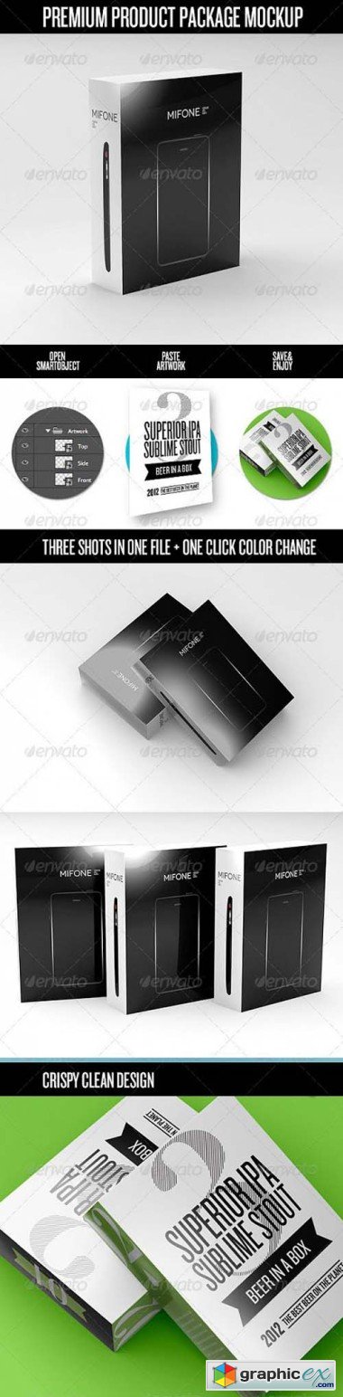 Premium Product Box / Package Mock-Up 3670821
