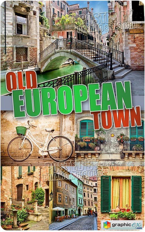 Old european town - UHQ Stock Photo