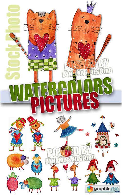 Vector Watercolors pictures - UHQ Stock Photo