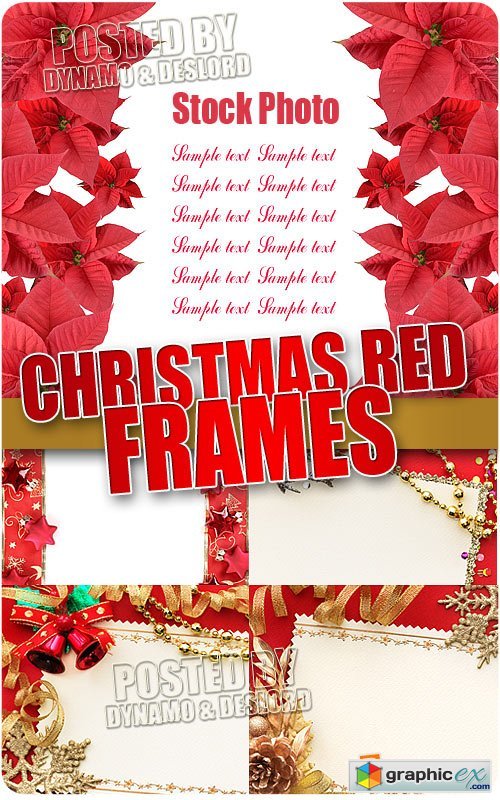 Xmas Red Frames - UHQ Stock Photo