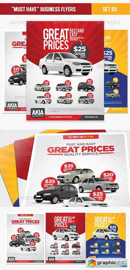 Must Have Business Flyers - Set 05 Car Services 4434247