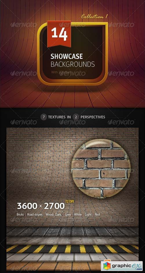 3D Showcase Backgrounds Template
