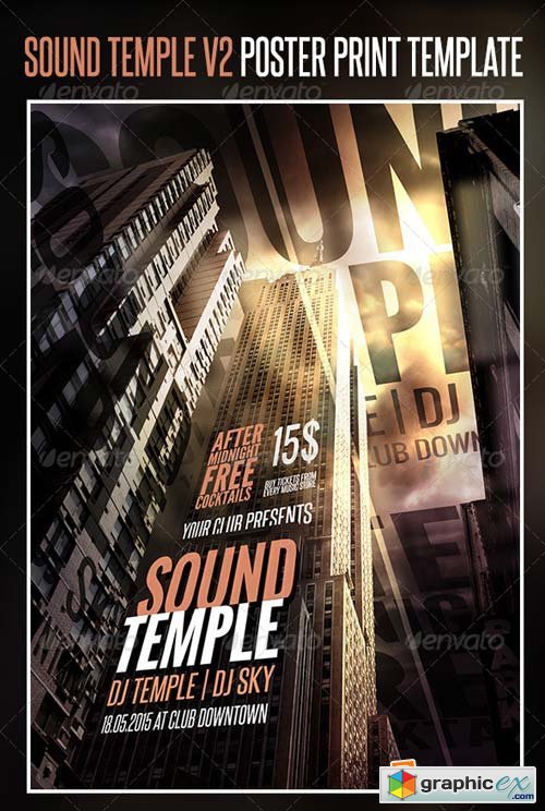 Sound Temple V2 Poster Print