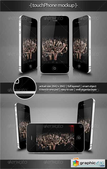Touch Phone Mockup 407400