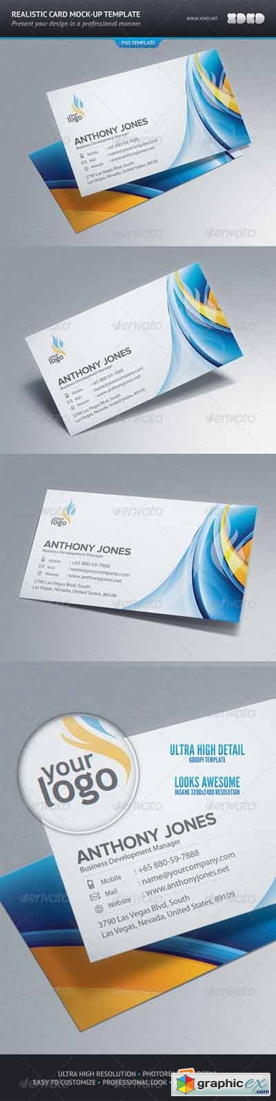 Photo-Realistic Business Card Mock-Up 549753
