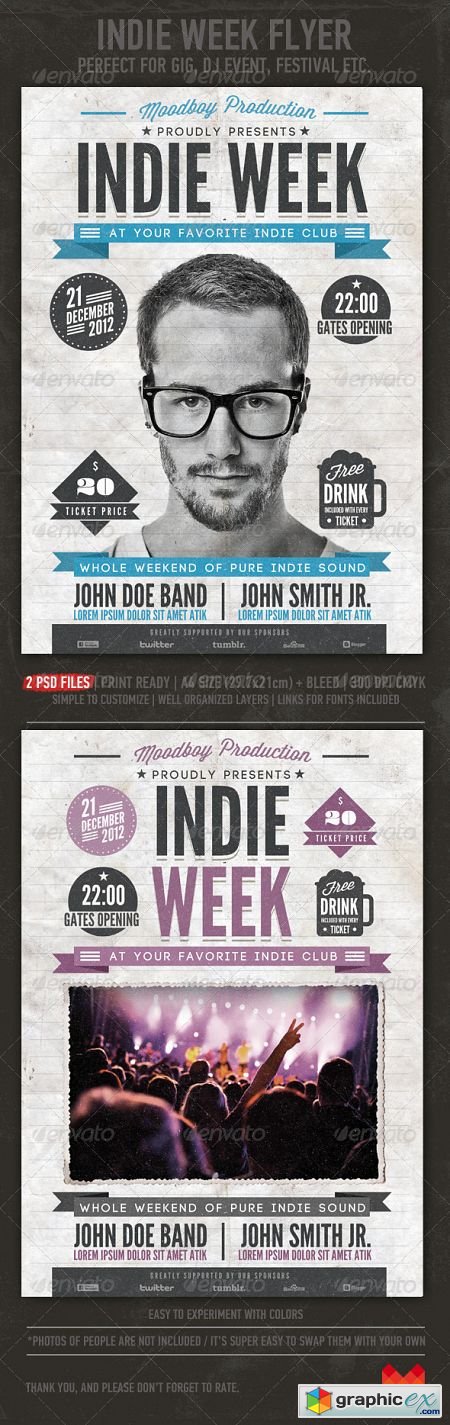 Indie Week Flyer/Poster 3552627