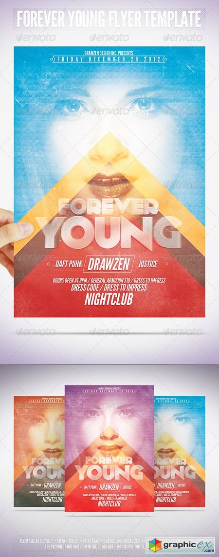 Forever Young Flyer Template 3552430