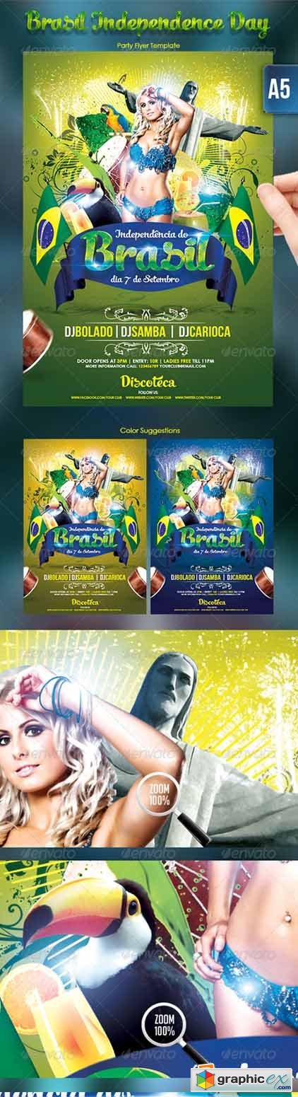 Brasil Independence Day Flyer Template 2800528