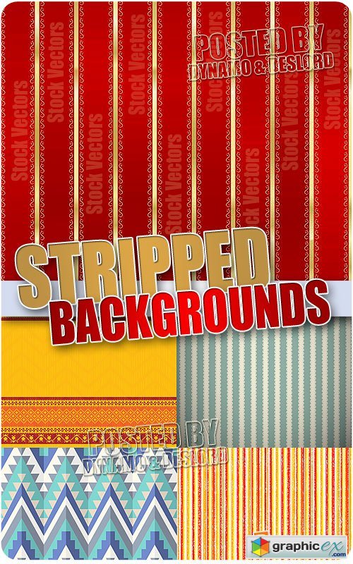 Vector Striped Backgrounds - Stock Vectors