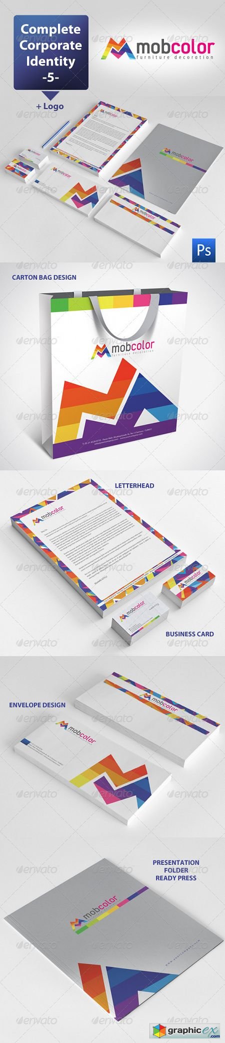 Mobcolor Corporate Identity Package