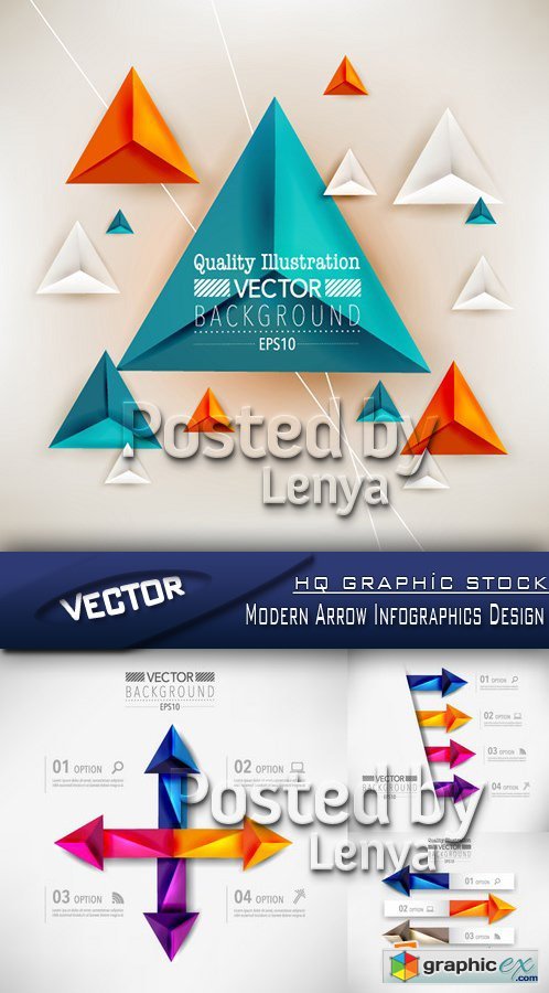 Stock Vector - Modern Arrow Infographics Design