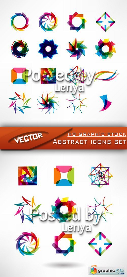 Abstract icons set