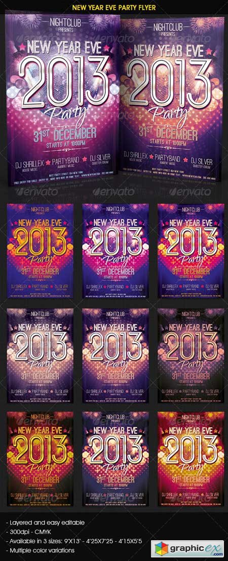 New Year Eve Party Flyer 3586825