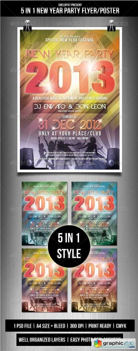 New Year Party Flyer / Poster 3563275