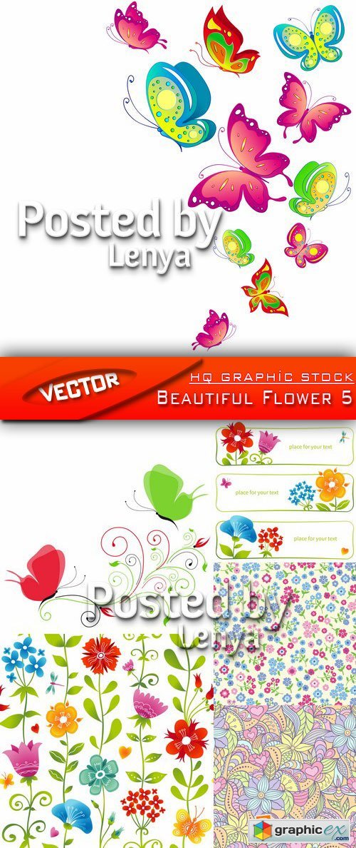 Stock Vector - Beautiful Flower 5