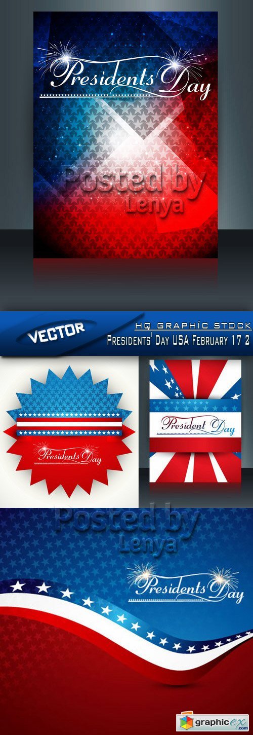 Stock Vector - Presidents&#039; Day USA February 17 2