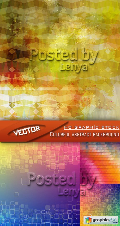 Stock Vector - Colorful abstract backgrounds
