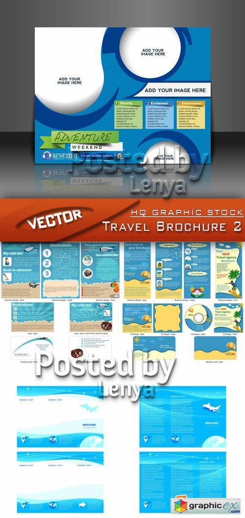 Stock Vector - Travel Brochure 2