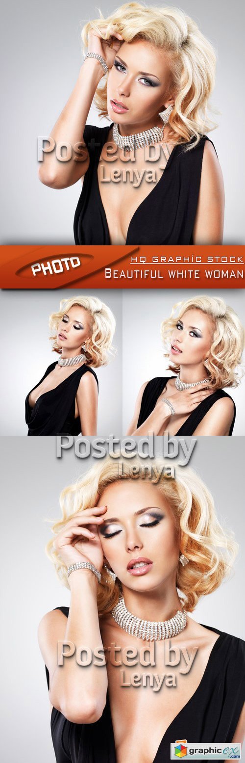 Stock Photo - Beautiful white woman