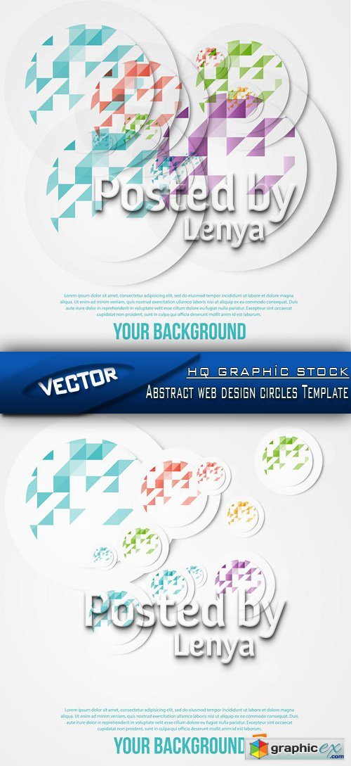 Stock Vector - Abstract web design circles Template
