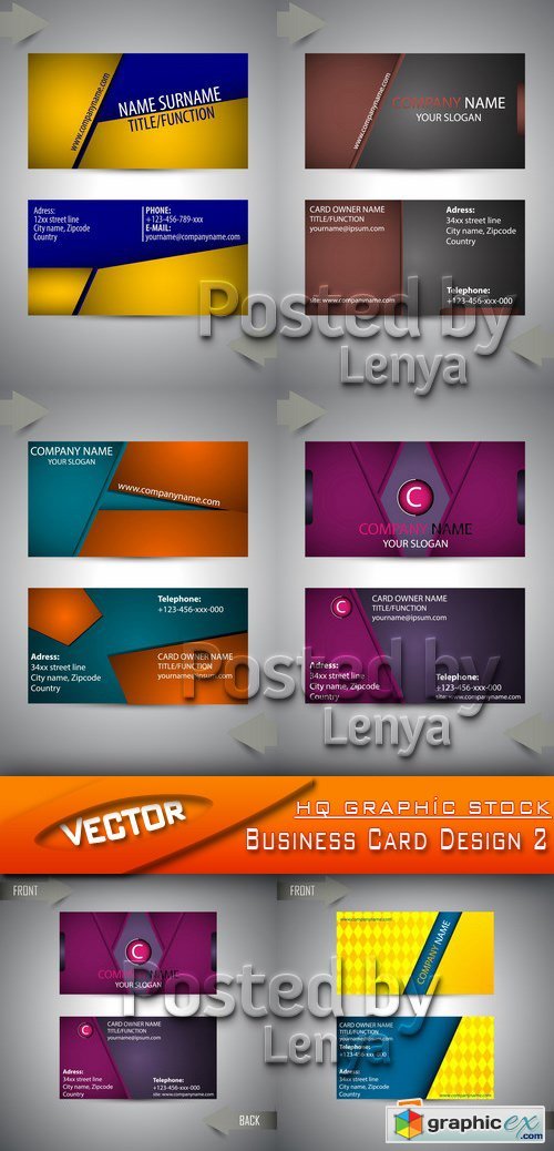 Stock Vector - Business Card Design 2