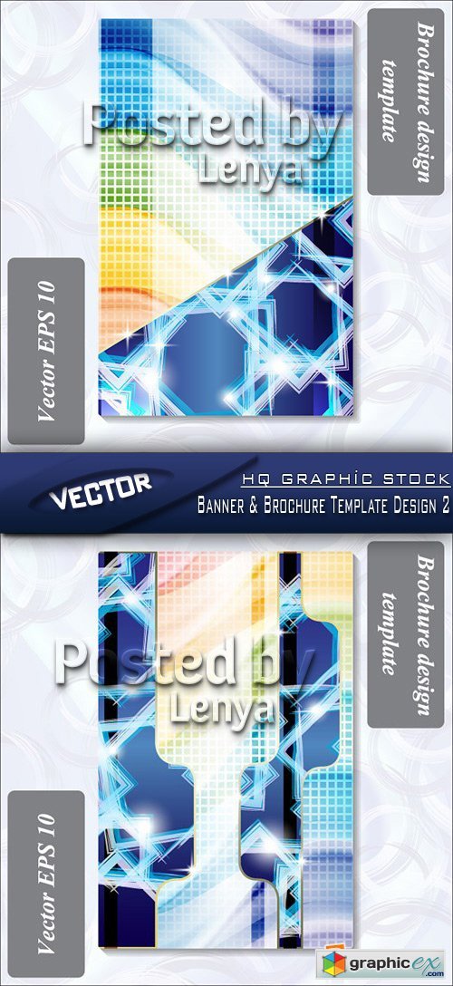 Stock Vector - Banner & Brochure Template Design 2
