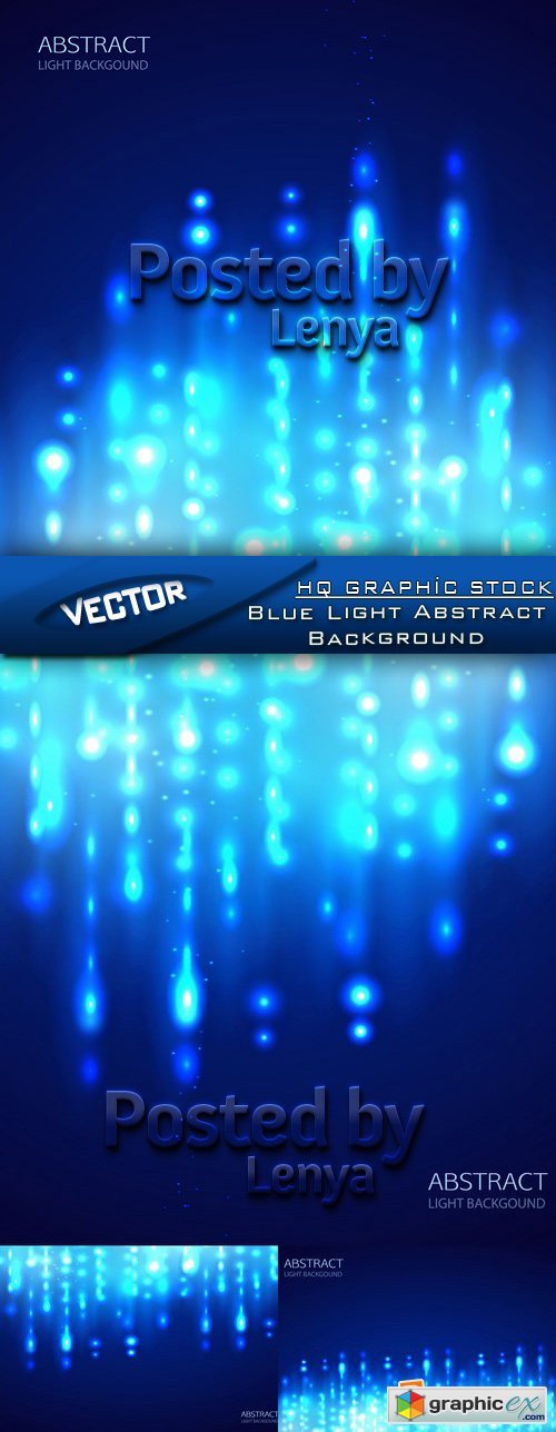 Stock Vector - Blue Light Abstract Background