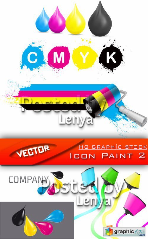 Stock Vector - Icon Paint 2