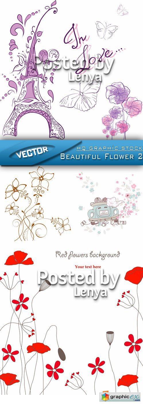 Stock Vector - Beautiful Flower 2