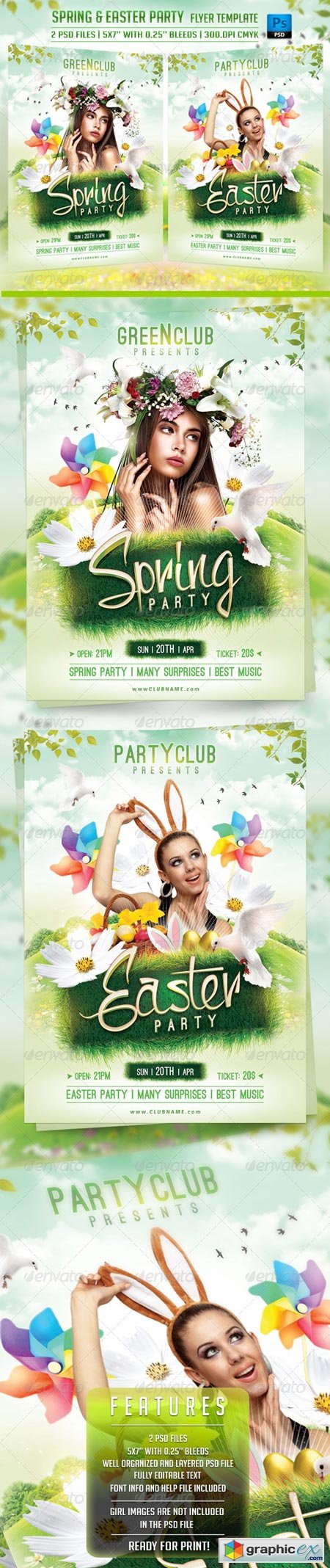Spring and Easter Flyer Template 7025107