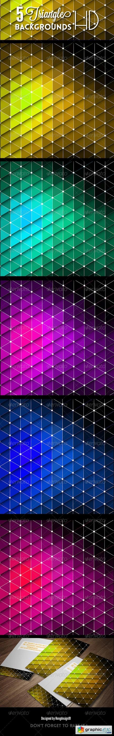 5 Triangle Backgrounds HD 7111259