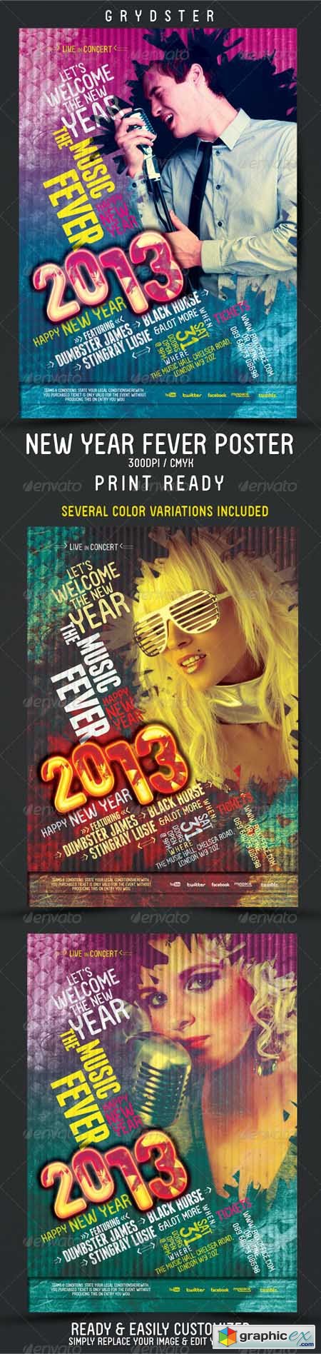 New Year Fever Flyer - Poster 3548375
