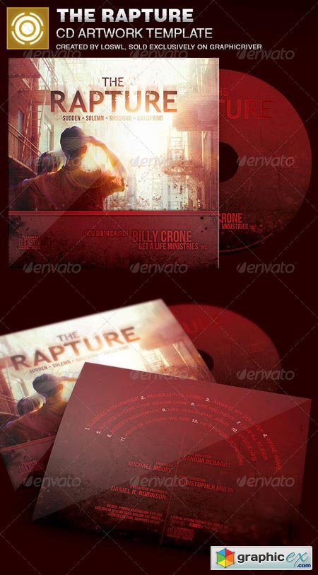 The Rapture CD Artwork Template 6951279