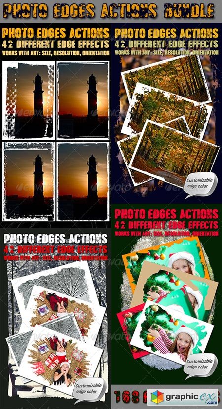 Photo Edges Actions for Photoshop Bundle 6539382