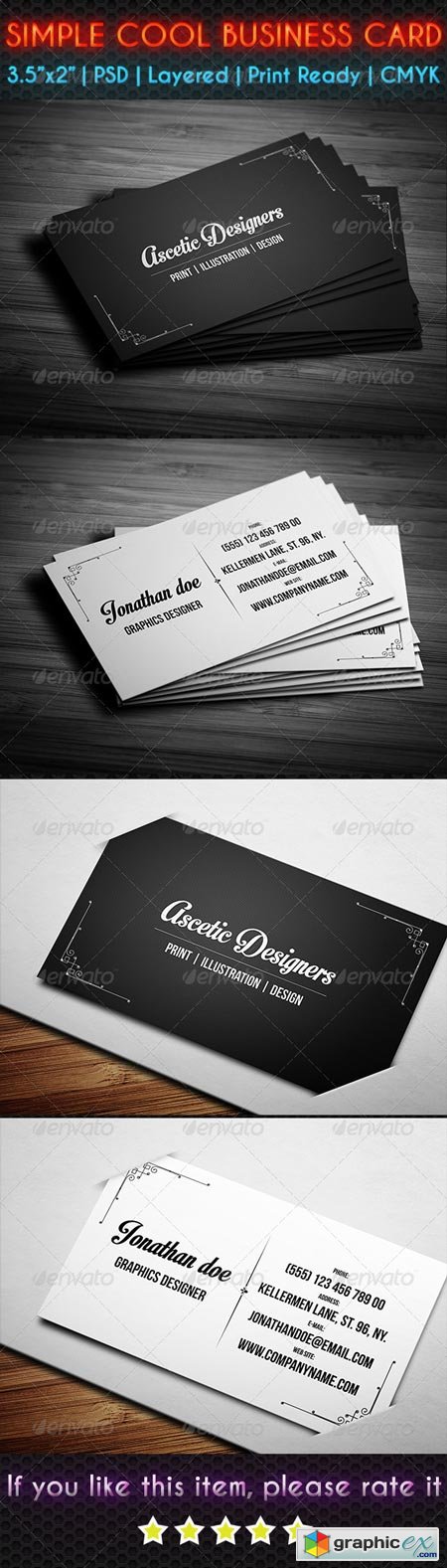 Simple Cool Business Card 6913127