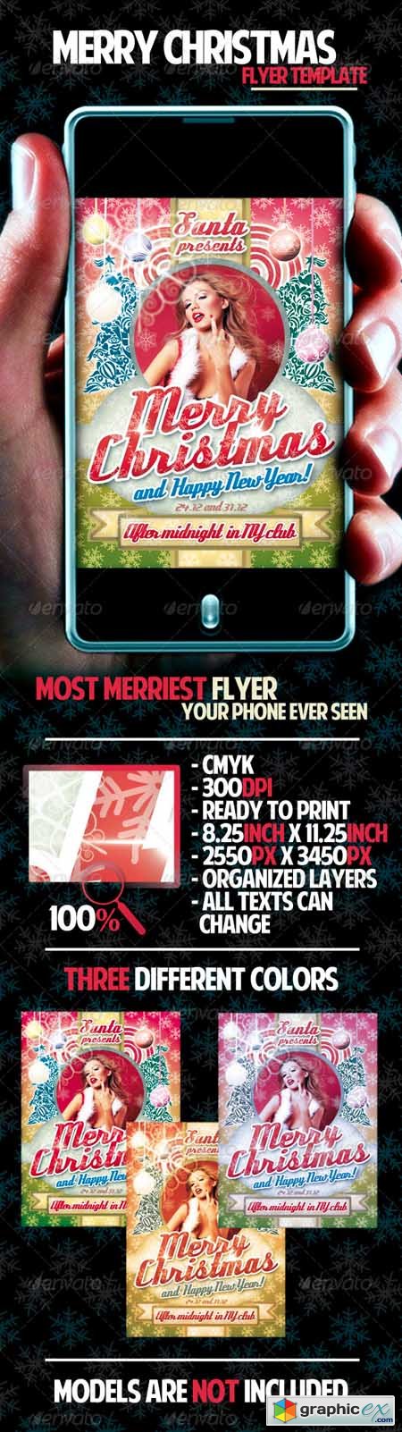 Merry Christmas Flyer Template 837494
