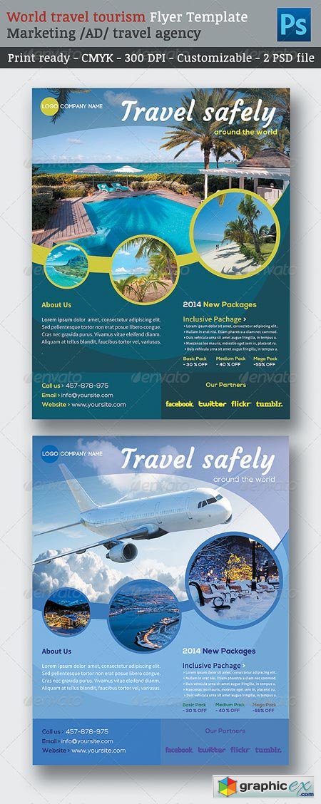 World Travel Tourism Marketing Flyer Template 6913942