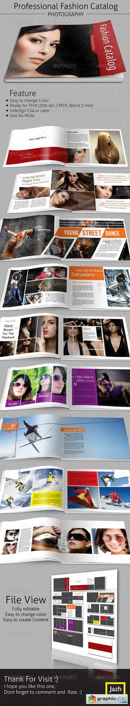 Fashion Catalogs Brochure A4 Wide