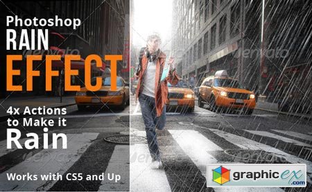 Rain Effect Photoshop Actions 6714180