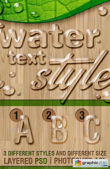 Water Text Styles 6584963