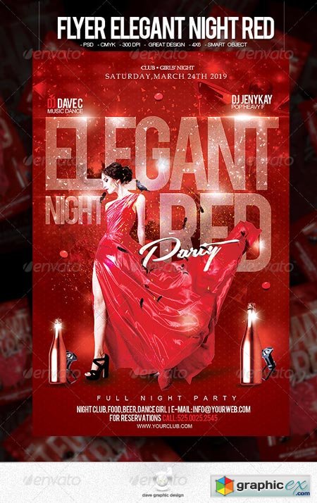 Flyer Elegant Night Red 6562850