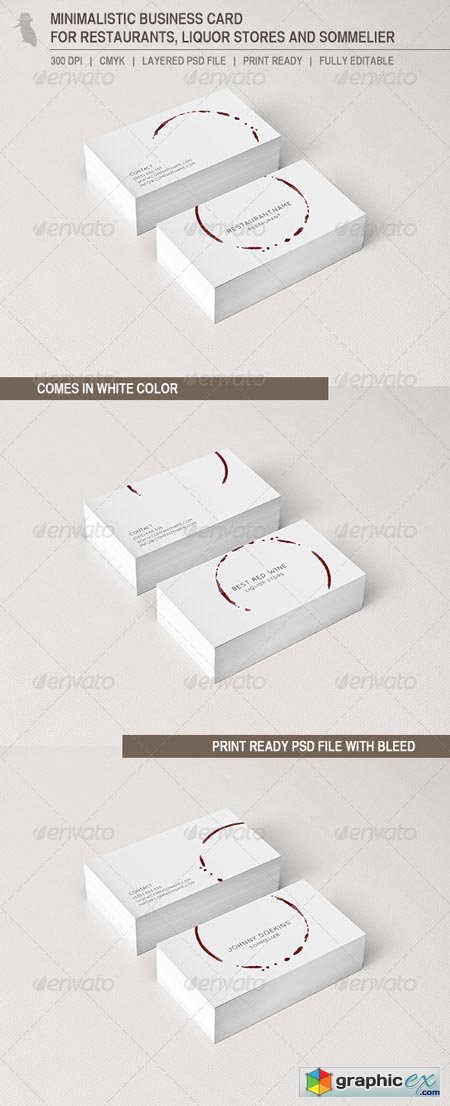 Business Card for Restaurants and Liquor Stores 6603672