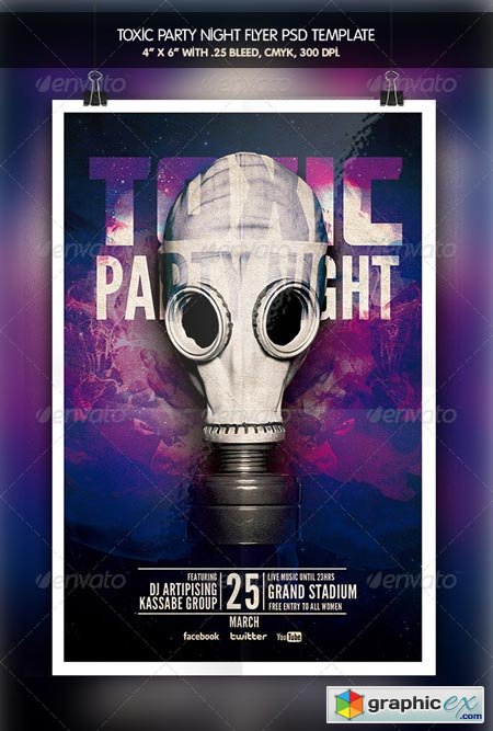 Toxic Party Night Flyer 6412495