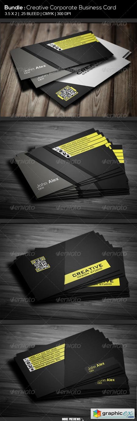 BUNDLE # Creative Corporate Business Card 6603986