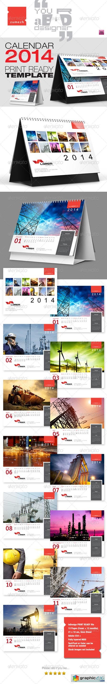 Premium Desktop Calendar 2014 6232209