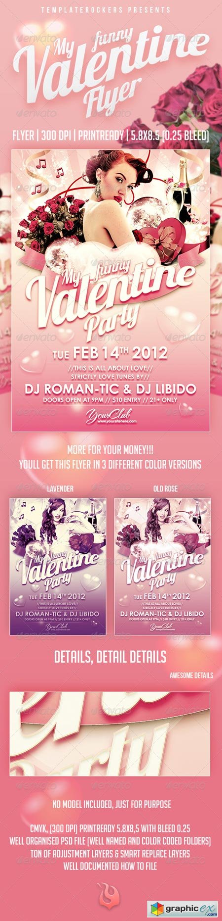 My Funny Valentine Flyer 3 Colors Versions 1366180