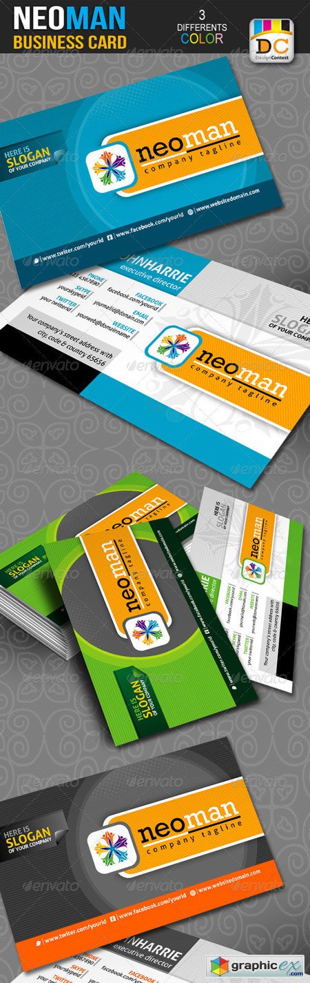 NeoMan Corporate Business Cards 3120506
