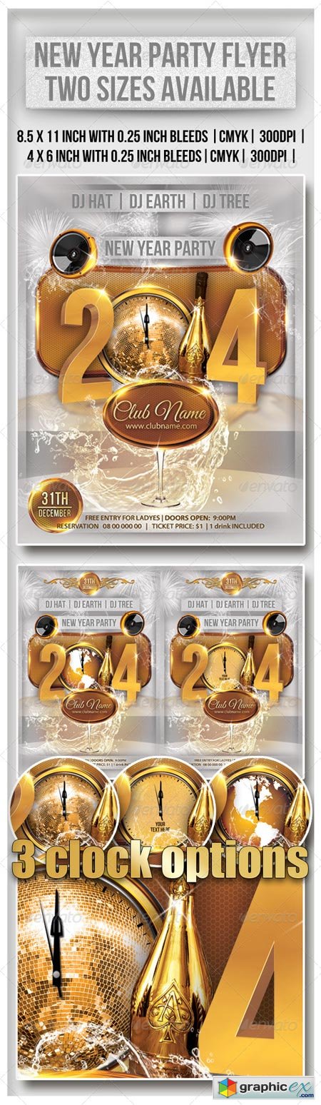 New Year Party Flyer 6348587